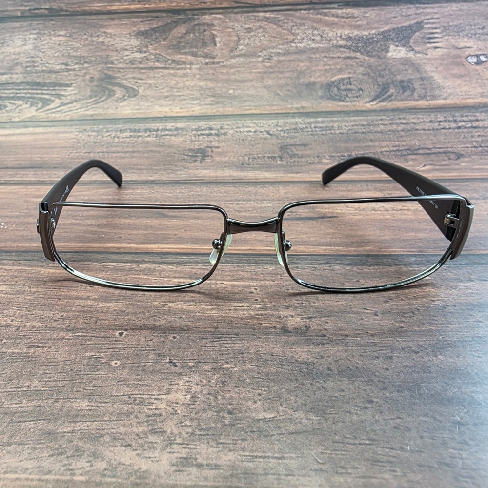 Ray-Ban RB 3237 004 Gunmetal Rectangular Eyeglasses Frames Italy 60-17 3N